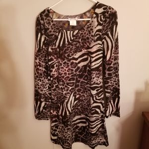 Women's reversible knit dress L